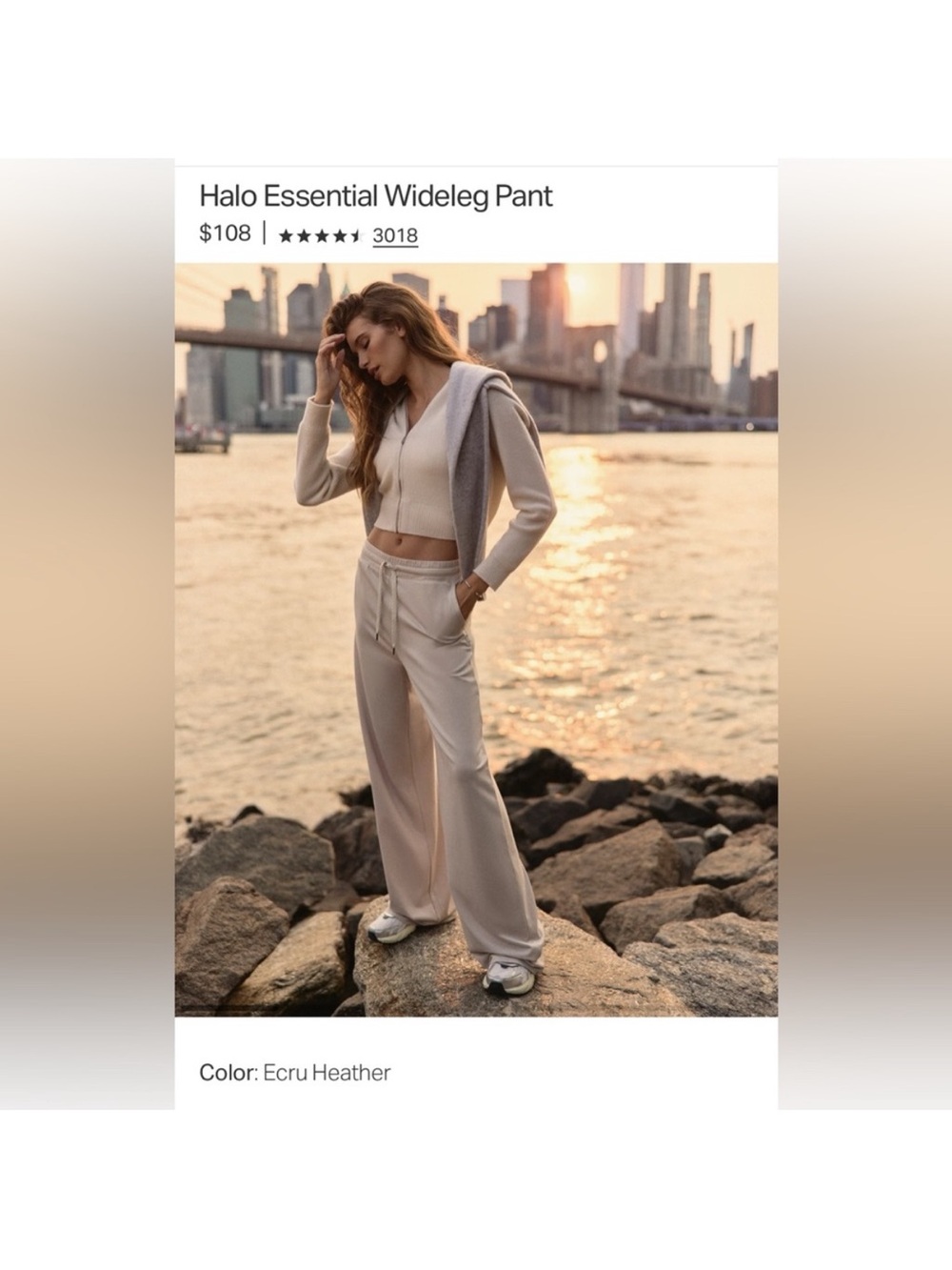 Vuori Halo wide leg pants